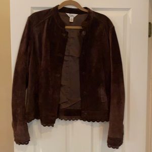 Lilly Pulitzer Suede Jacket Scallop